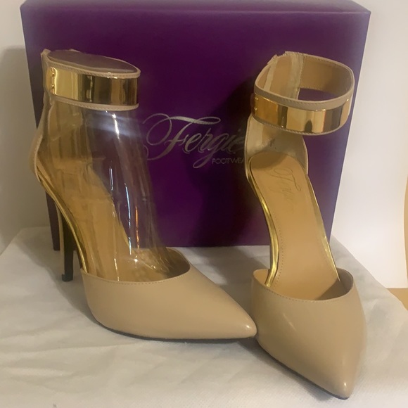 Stiletto heels with metal accents on ankle strap. - Picture 3 of 3